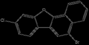 ベンゾ[b]ナフソ[2,1-d]フラン、5-ブロモ-9-クロロ -